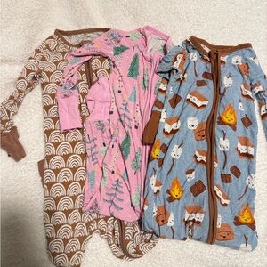 3 pack little sleepies onesies